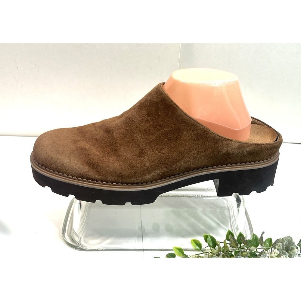 Vionic Fairfax Clog Mule Size 11 US Brown Suede Lug Sole Slip On - Picture 12 of 12